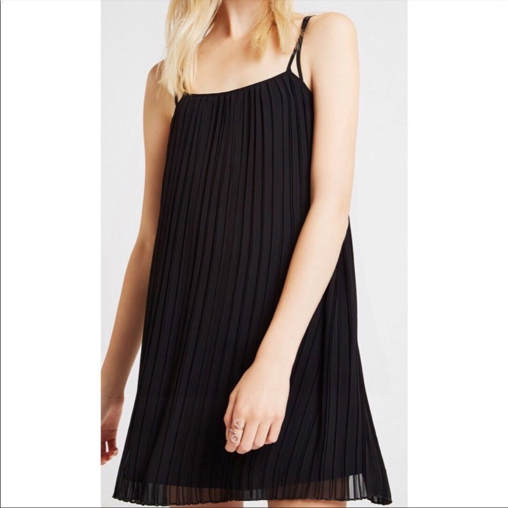 BCBGeneration | Strappy Black Pleated Dress